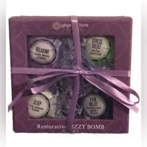 Ginger Lily Farms Restorative Fizzy Bomb Gift Set~ NIB!